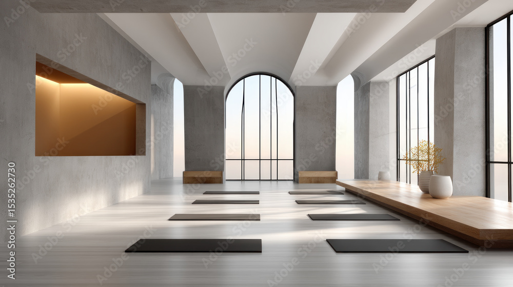 Fototapeta premium Equipment and exercise machines in the fitness center modern gym for sports, fitness and yoga. Healthy lifestyle, life on sports, maintaining a figure in a slim body