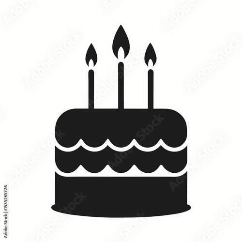 birthday cake with candles