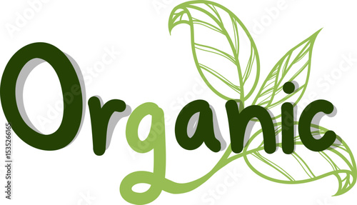 Organic food products logo. Ecology farm bio food vector premium badges stock illustration