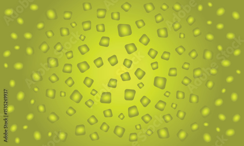 glowing square pattern background in yellow green gradient