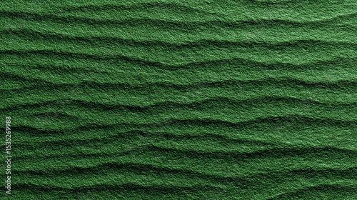Green Paper Texture Background with Wavy Lines