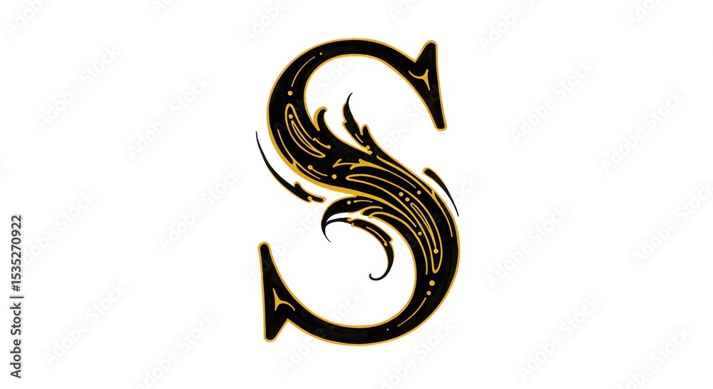 Fototapeta premium letter S
