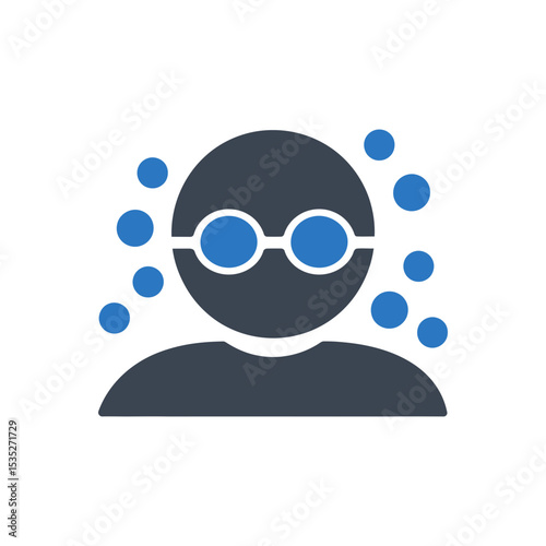 Swimmer with Goggles Icon