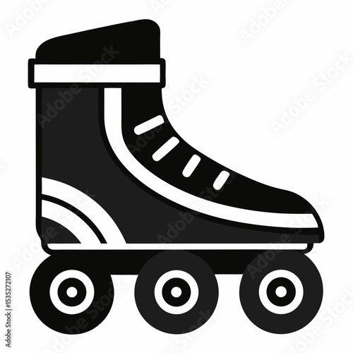 roller skates on white background