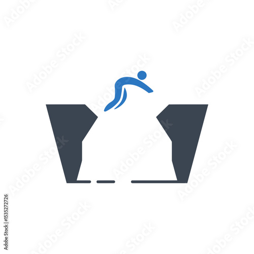 Cliff Jump Icon