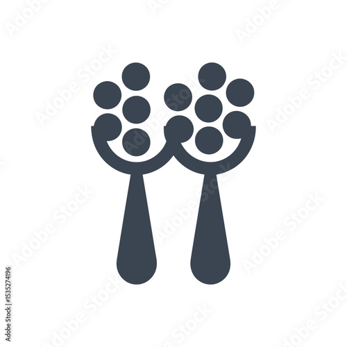 Fork with Berries Icon
