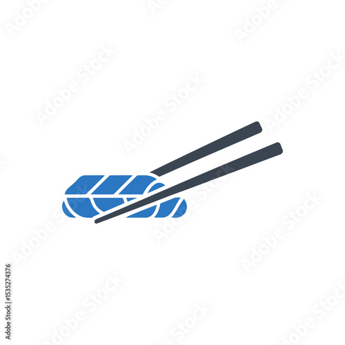 Sushi with Chopsticks Icon