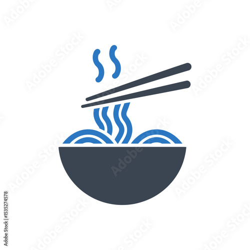 Noodles and Chopsticks Icon