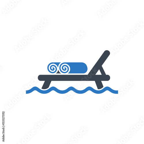Beach Lounge Chair Icon
