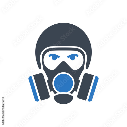 Person with Gas Mask Icon