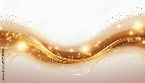 magical glowing sparkle swirl trail effect isolated on white background bokeh glitter wave line with flying sparkling flash bulbs illustration