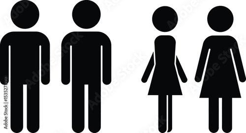 Male and Female Figures Group - AI Generative