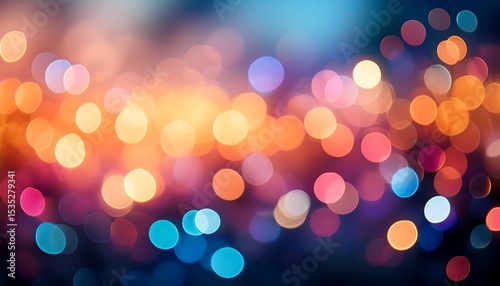 colorful bokeh background