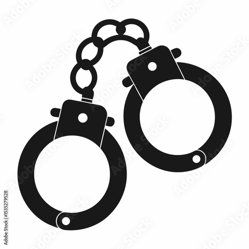 handcuffs vector illustration