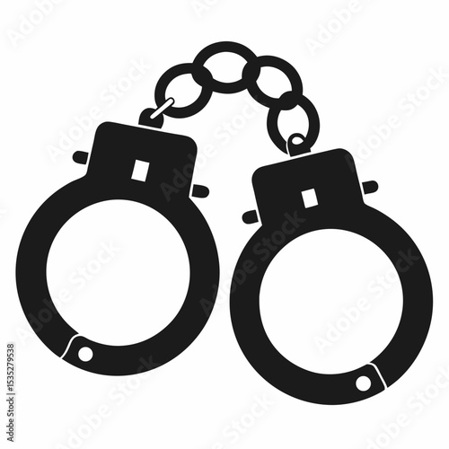 handcuffs vector illustration