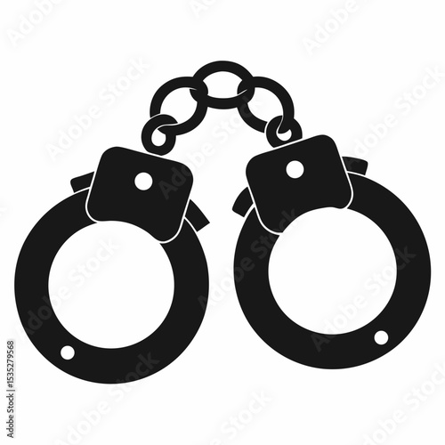 handcuffs vector illustration