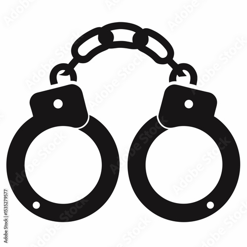 handcuffs vector illustration