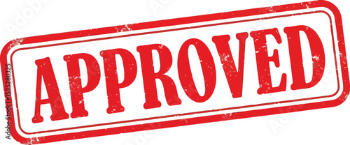 Red Approved Stamp High-Resolution Image for Design Projects