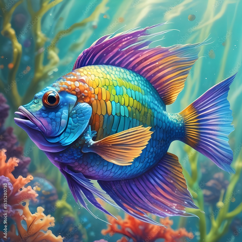 Fototapeta premium fish in aquarium