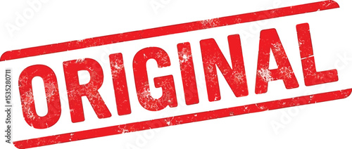 Authenticity Guaranteed Red Original Stamp Graphic