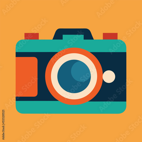 camera on white background