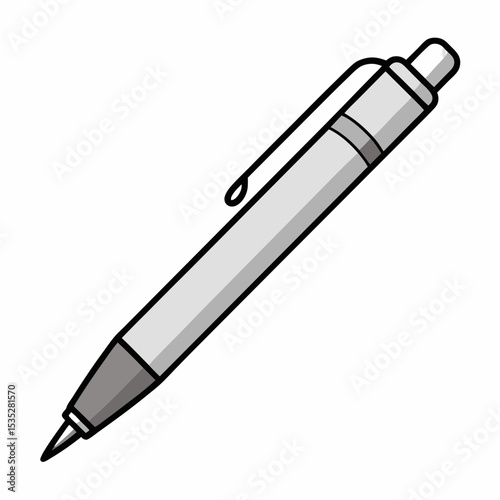 vector illustration of a pen