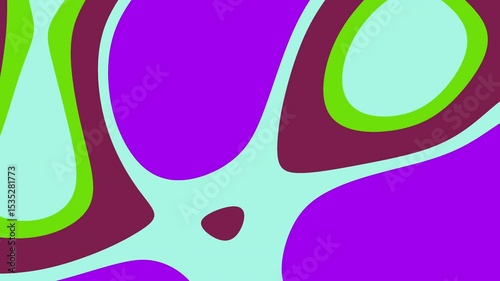 Abstract Motion Background With Purple Green And Blue Organic Shapes