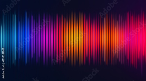 Vibrant Music Rhythm: Abstract Colorful Sound Wave Pattern with Dynamic Beat and Melody Visualized