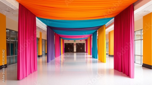 Vibrant School Celebration Design: Festive and Energetic Vibe