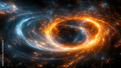 Cosmic swirl, fiery nebula, space, energy, background, design
