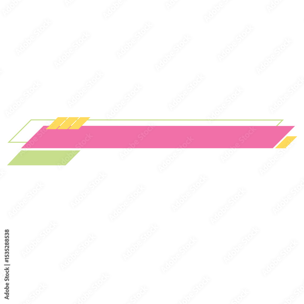 Obraz premium Business Shape Lower Third