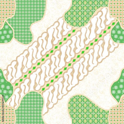 batik vector design from indonesia