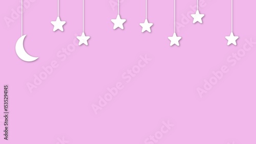 Cute background of night sky and stars