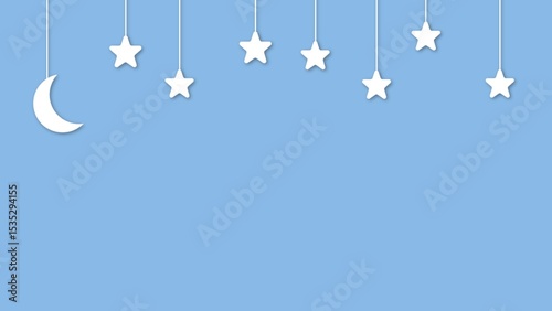 Cute background of night sky and stars