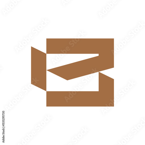 Industrial B letter. A bold and geometric B logo that combines modular form with a modern, technological sensibility.