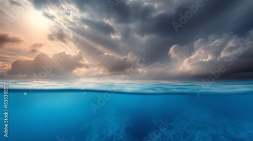 Wallpaper Mural Calm ocean waves at sunset with golden light reflecting on the water surface. Torontodigital.ca