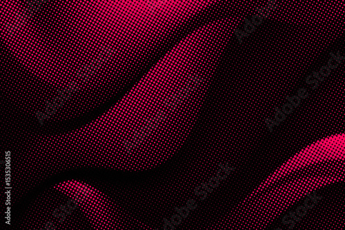 Pink, black gradient color halftone background pop art design. Comic book superhero dotted halftone texture
