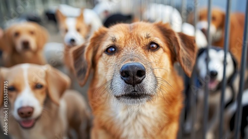 Shelter Volunteer Giving Medical Care to Dogs