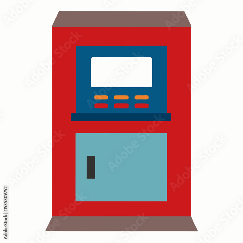 atm machine icon on white background  .svg