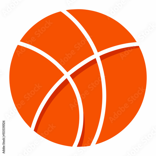basketball icon on white background  .svg