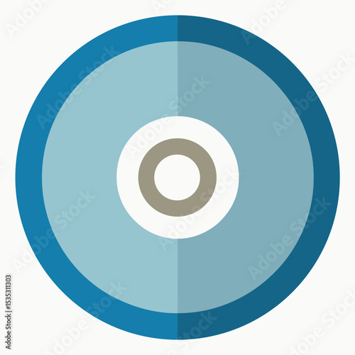 compact disc icon on white background  .svg
