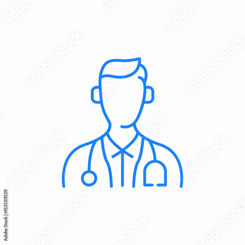 doctor stethoscope icon sign vector