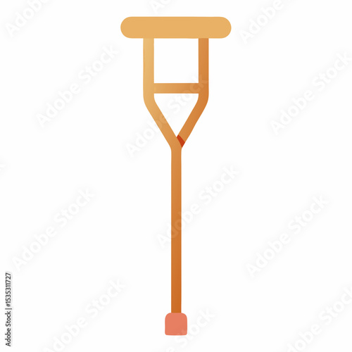 crutch icon on white background  .svg