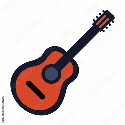 guitar icon on white background  .svg