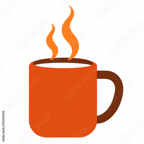hot drink icon on white background  .svg