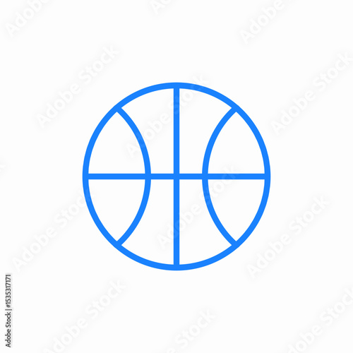 basketball ball icon sign vector