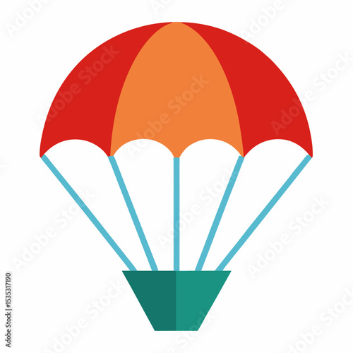parachute icon on white background  .svg
