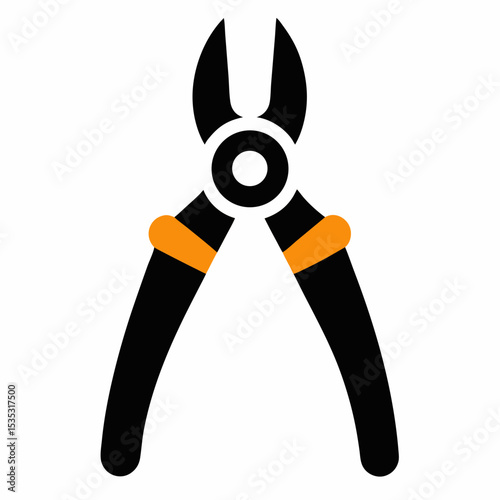 pliers icon on white background  .svg