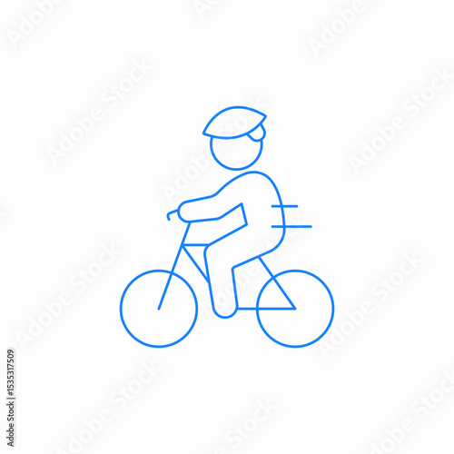 bike rider icon sign vector