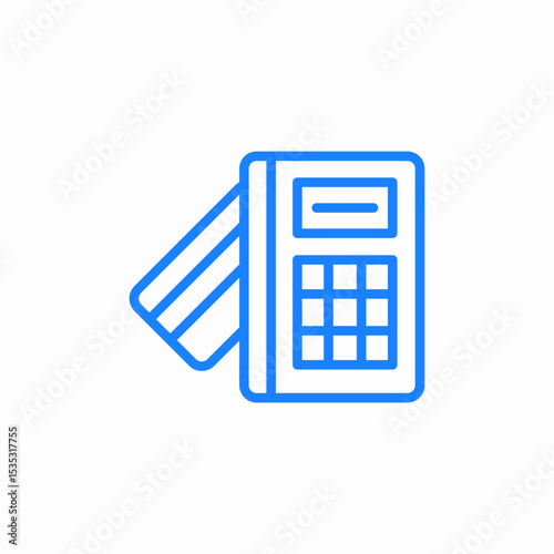 card terminal icon sign vector